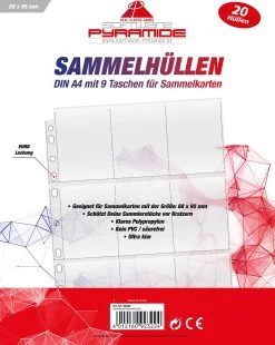 Ak Tronic Sammelkarten Hüllen DinA4 20er Pack