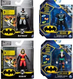 Amigo Batman 10cm-Actionfigur Mit Missionskarte Und 3 Geheimen Ausrüstungsteilen...