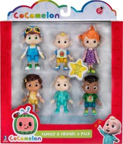 JAZWARES CoComelon - Familie & Freunde 6er Figuren-Set -Schleich Geschäft jazwares cocomelon familie and freunde 6er figuren set 1