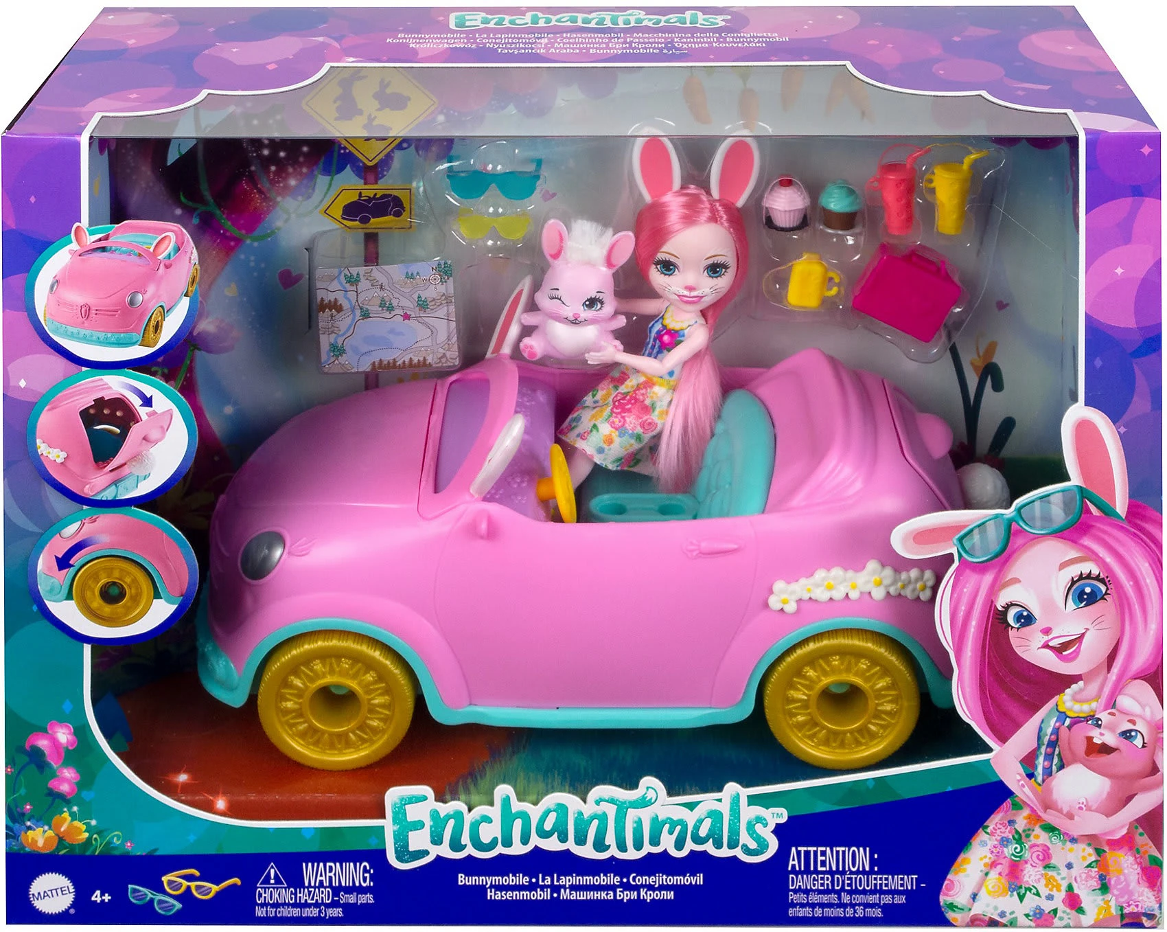 MATTEL Enchantimals Auto Inkl. Bree Bunny, Tierfreund Twist & Zubehör 10 MATTEL Enchantimals Auto Inkl. Bree Bunny, Tierfreund Twist & Zubehör – Bild 8