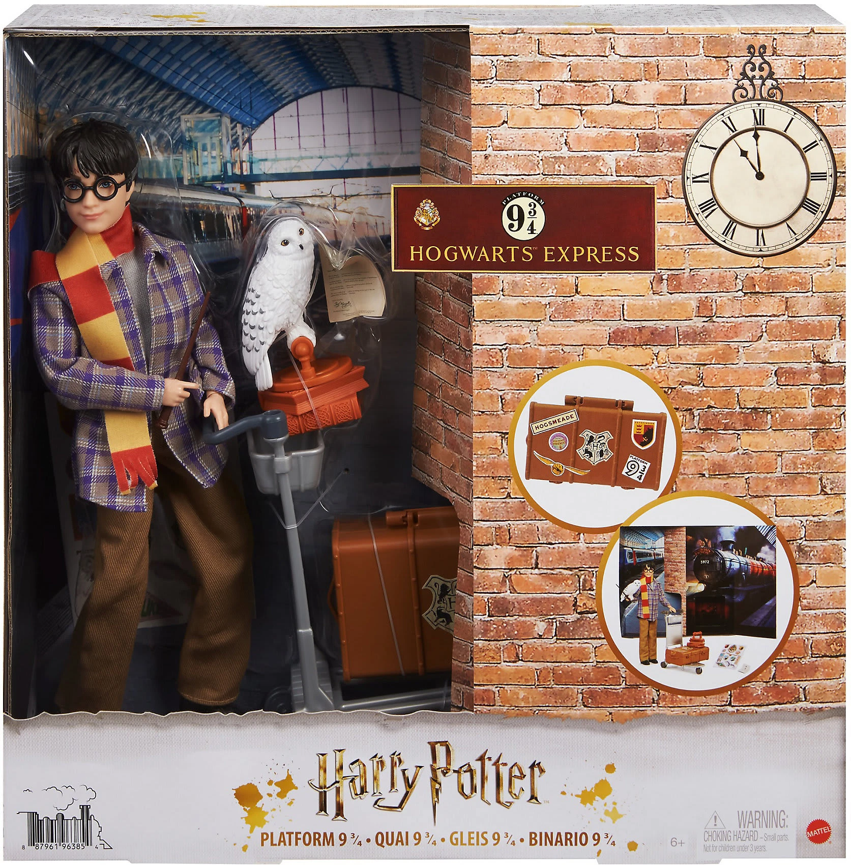 MATTEL Harry Potter Gleis 9 3/4 Spielset Mit Harry Potter Puppe & Hedwig Figur 10 MATTEL Harry Potter Gleis 9 3/4 Spielset Mit Harry Potter Puppe & Hedwig Figur – Bild 8