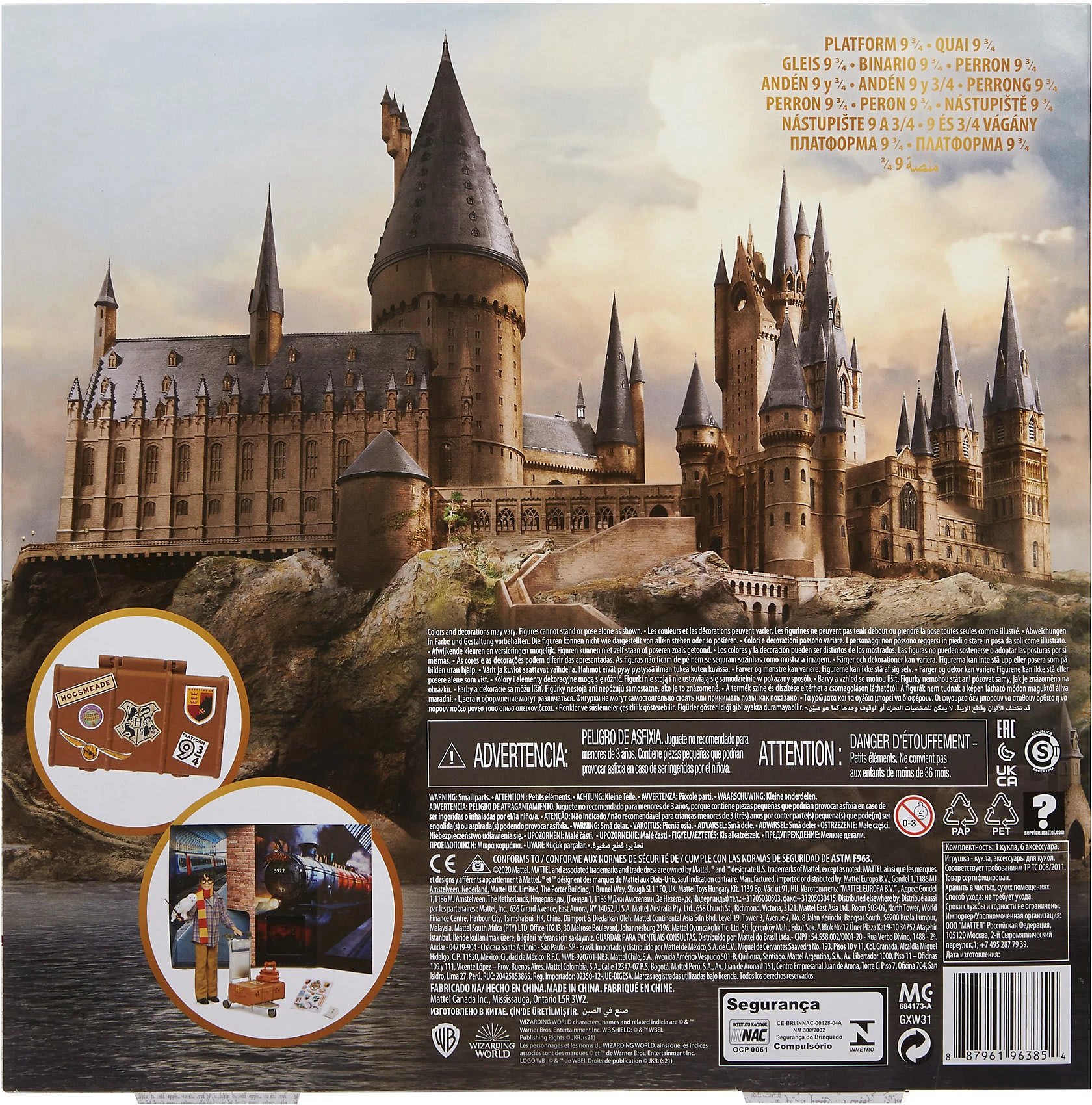 MATTEL Harry Potter Gleis 9 3/4 Spielset Mit Harry Potter Puppe & Hedwig Figur 11 MATTEL Harry Potter Gleis 9 3/4 Spielset Mit Harry Potter Puppe & Hedwig Figur – Bild 9