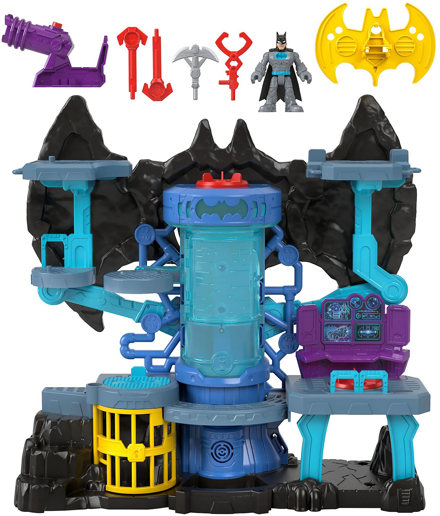 MATTEL Imaginext DC Super Friends Bat-Tech Batcave Spielset Inkl. Batman-Figur 3 MATTEL Imaginext DC Super Friends Bat-Tech Batcave Spielset Inkl. Batman-Figur