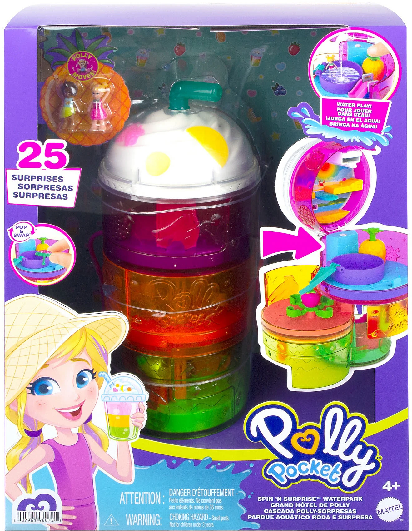 MATTEL Polly Pocket Ausklappspaß-Schatulle Fruchtsmoothie 4 MATTEL Polly Pocket Ausklappspaß-Schatulle Fruchtsmoothie – Bild 2