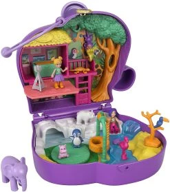 MATTEL Polly Pocket Elefantenabenteuer Schatulle Mit 2 Puppen Und 5 Überraschungen -Schleich Geschäft mattel polly pocket elefantenabenteuer schatulle mit 2 puppen und 5 uberraschungen 2
