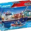 Playmobil 70769 Großes Containerschiff Mit Zollboot -Schleich Geschäft playmobil 70769 grosses containerschiff mit zollboot