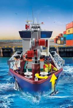Playmobil 70769 Großes Containerschiff Mit Zollboot -Schleich Geschäft playmobil 70769 grosses containerschiff mit zollboot 7