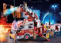 Playmobil 70935 Feuerwehr-Fahrzeug: US Tower Ladder -Schleich Geschäft playmobil 70935 feuerwehr fahrzeug us tower ladder 1