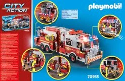 Playmobil 70935 Feuerwehr-Fahrzeug: US Tower Ladder -Schleich Geschäft playmobil 70935 feuerwehr fahrzeug us tower ladder 3