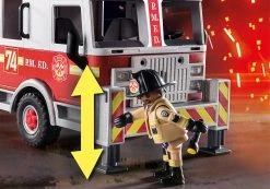 Playmobil 70935 Feuerwehr-Fahrzeug: US Tower Ladder -Schleich Geschäft playmobil 70935 feuerwehr fahrzeug us tower ladder 4