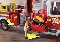 Playmobil 70935 Feuerwehr-Fahrzeug: US Tower Ladder -Schleich Geschäft playmobil 70935 feuerwehr fahrzeug us tower ladder 5