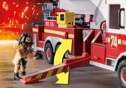 Playmobil 70935 Feuerwehr-Fahrzeug: US Tower Ladder -Schleich Geschäft playmobil 70935 feuerwehr fahrzeug us tower ladder 6