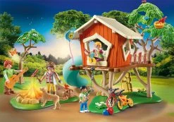 Playmobil 71001 Abenteuer-Baumhaus Mit Rutsche -Schleich Geschäft playmobil 71001 abenteuer baumhaus mit rutsche 1