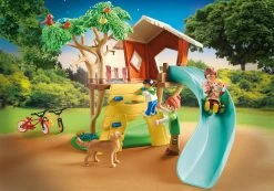 Playmobil 71001 Abenteuer-Baumhaus Mit Rutsche -Schleich Geschäft playmobil 71001 abenteuer baumhaus mit rutsche 4