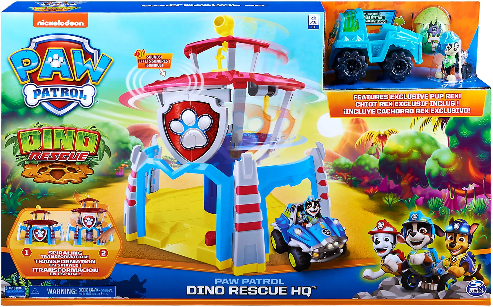 SPIN MASTER PAW Patrol Dino Rescue Hauptquartier-Spielset Mit Geräuschen Sowie Exklusiv... 4 SPIN MASTER PAW Patrol Dino Rescue Hauptquartier-Spielset Mit Geräuschen Sowie Exklusiv... – Bild 2