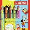 Stabilo Buntstifte Woody 3 In 1 Duo, 5 Stifte - 10 Farben, Inkl. Spitzer -Schleich Geschäft stabilo buntstifte woody 3 in 1 duo 5 stifte 10 farben inkl spitzer