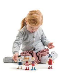 Tender Leaf Toys 4er-Set: Spielfiguren "Doll Familie" - Ab 3 Jahren -Schleich Geschäft tender leaf toys 4er set spielfiguren doll familie ab 3 jahren 2