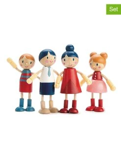 Tender Leaf Toys 4er-Set: Spielfiguren "Doll Familie" - Ab 3 Jahren