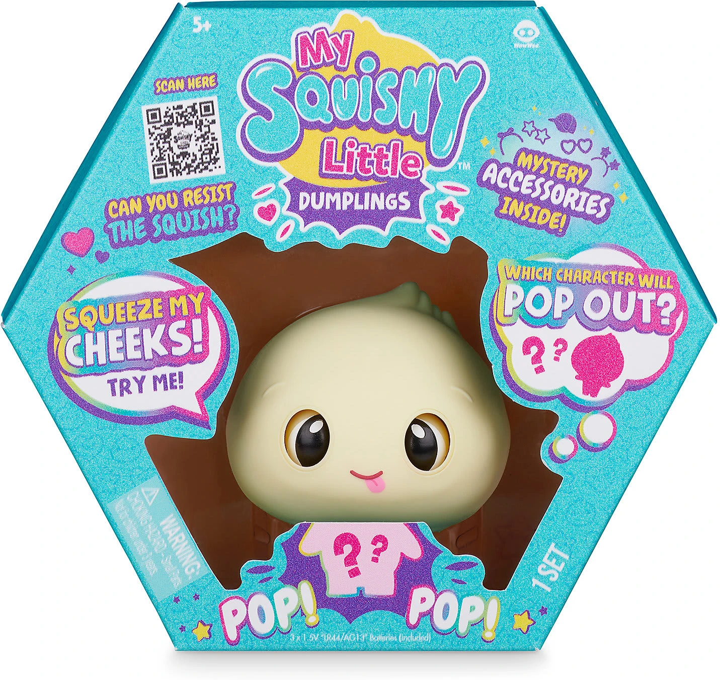 WowWee My Squishy Little: Dumplings - Dot Blue 3 WowWee My Squishy Little: Dumplings - Dot Blue